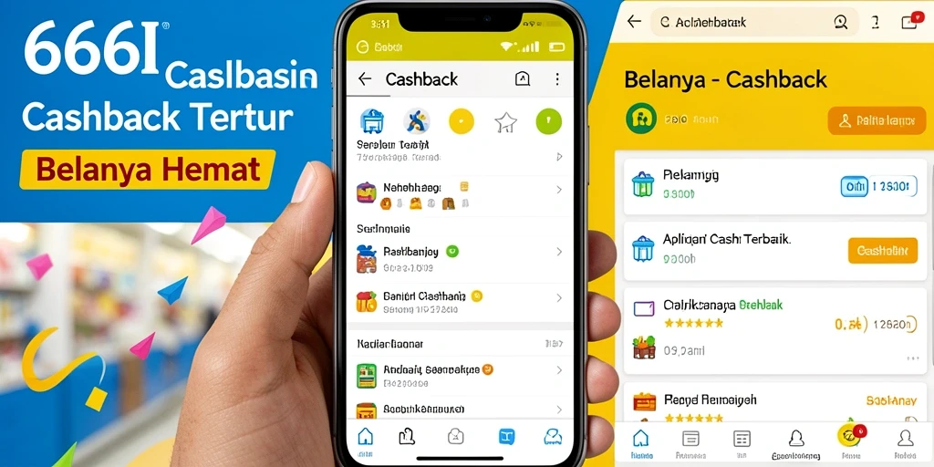 Tampilan antarmuka aplikasi 666I yang menampilkan fungsi Cashback.