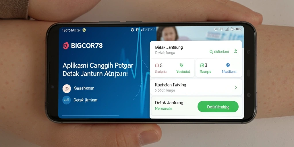 Antarmuka aplikasi BIGCOR78 yang intuitif dan informatif.