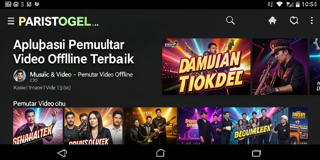 Tampilan antarmuka pengguna PARISTOGEL yang sederhana dan fungsional.