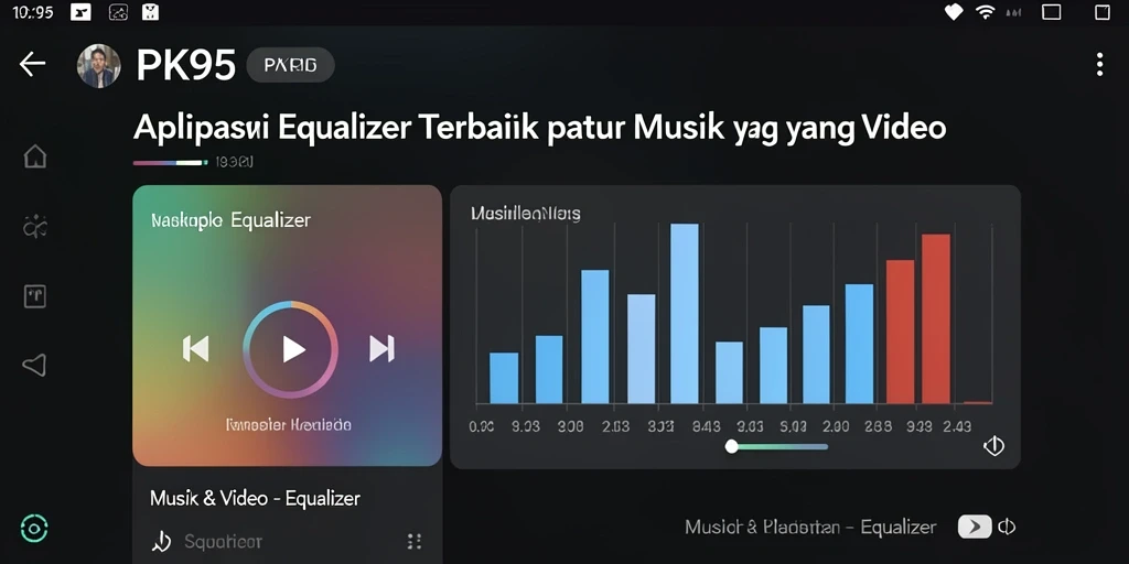 Tampilan antarmuka PK95 dengan fitur Equalizer yang menawan.