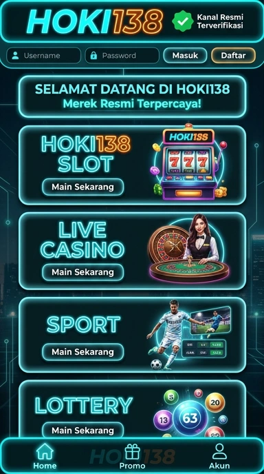 Tampilan kanal resmi hoki138